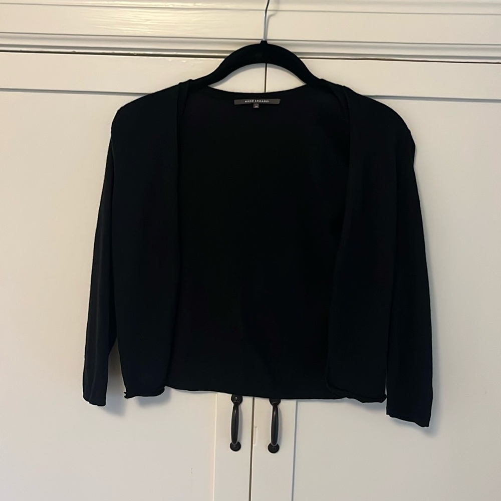 rene lezard black cardigan